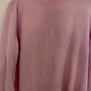 Cartolina Nantucket S 100% cashmere Women's Sweater in Dusty Pink